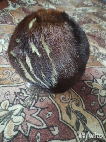 Шапка из норки женская