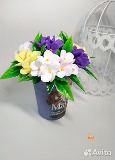 Цветы тюльпаны из мыла
