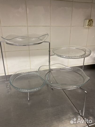 Стойка фуршетная мелаллич, раздвижная высота 36 см