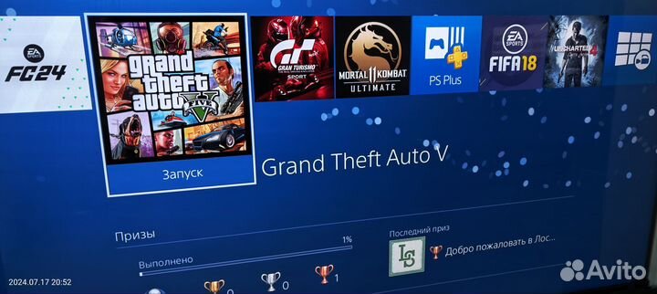 Ps4 slim 1tb + игры
