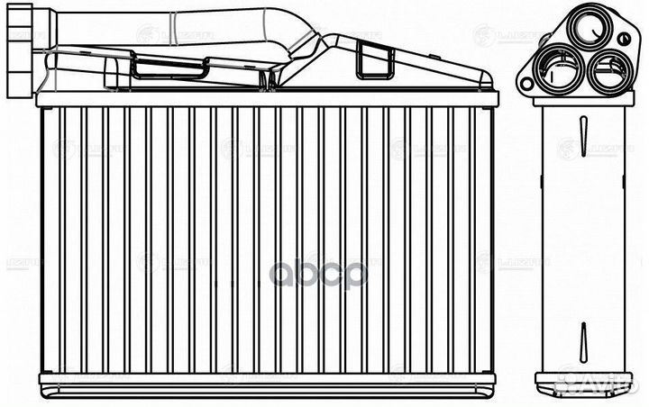 Радиатор отопителя салона BMW 5(E39) /X5(E53) 95