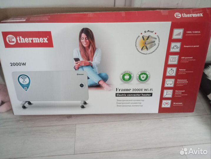 Конвектор электрический Thermex Frame 2000e Wi-Fi