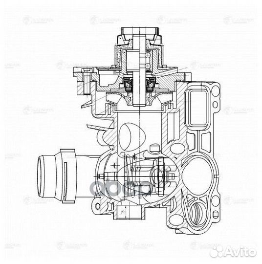 Насос водяной VW Golf VI (08) /Passat B6 (05)