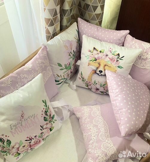 Бортики в кроватку