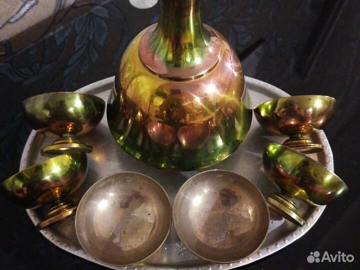 Винтажный набор из мельхиора