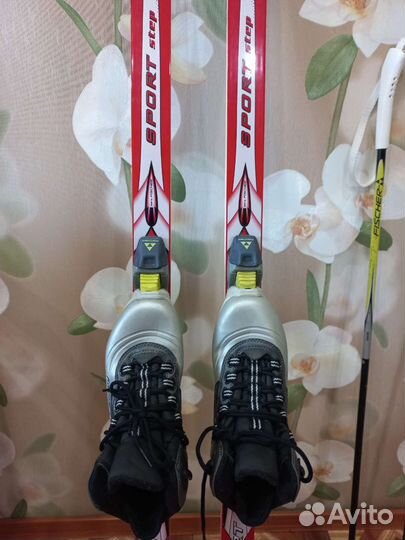 Лыжи беговые fischer sport (комплект) 160