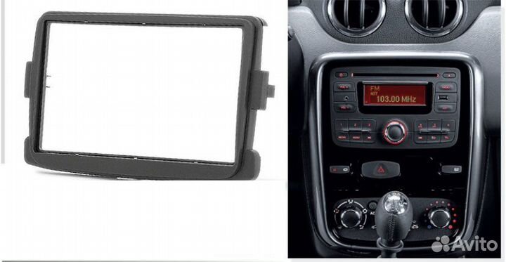 Переходная рамка для магнитолы2din Рено/Лада/Dacia