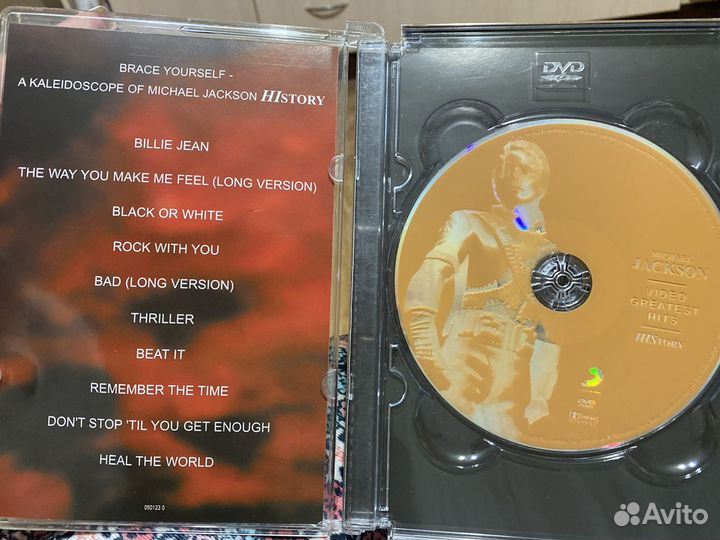 DVD michael jackson video greatest hits history