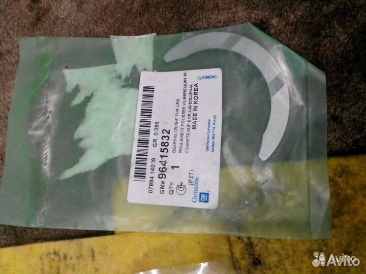 GM Chevrolet daewoo вкладыши