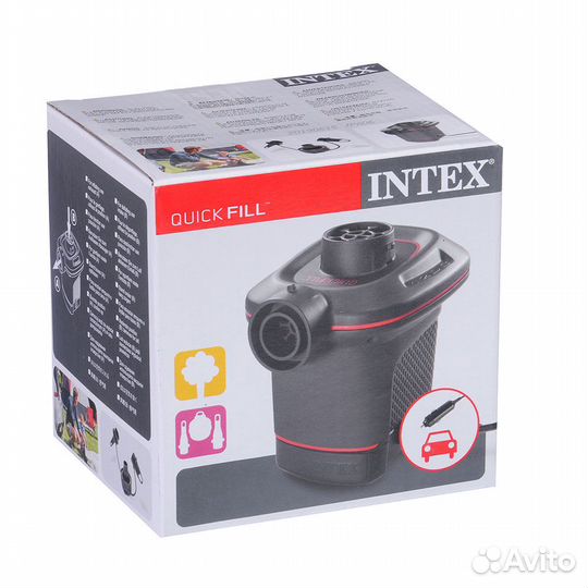 Intex Автомобильный Электронасос, 12в