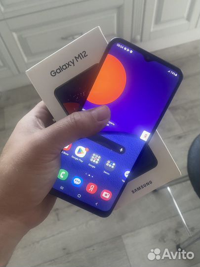 Samsung m12 4/64gb синий