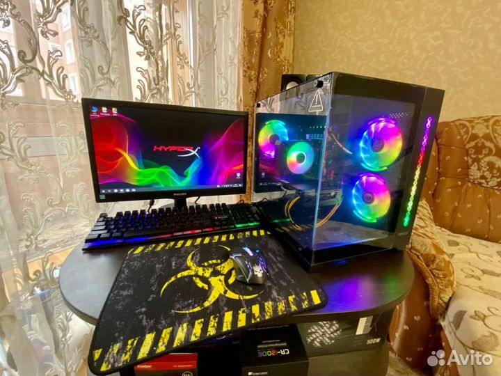 Новый игровой Intel E5v4/16GB/RX580 8GB/512GB SSD