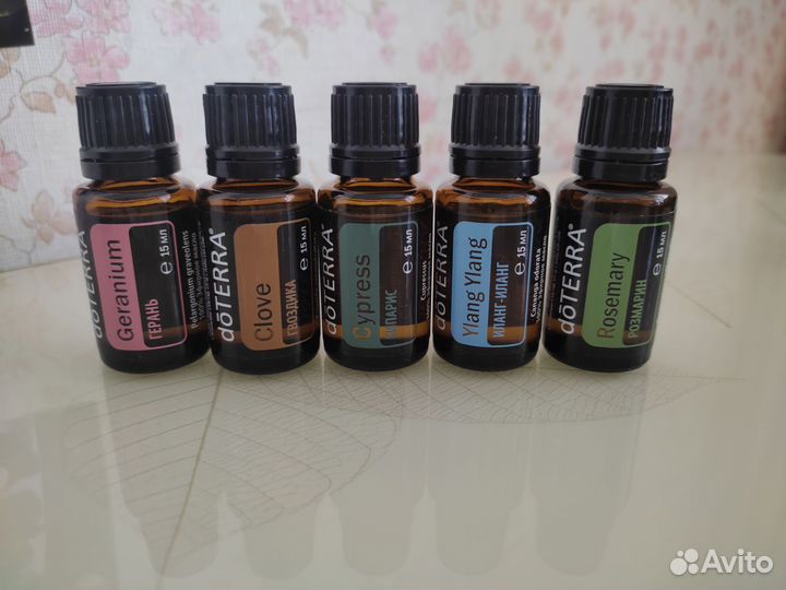 Новые эфирные масла doTerra пачули иланг розмарин