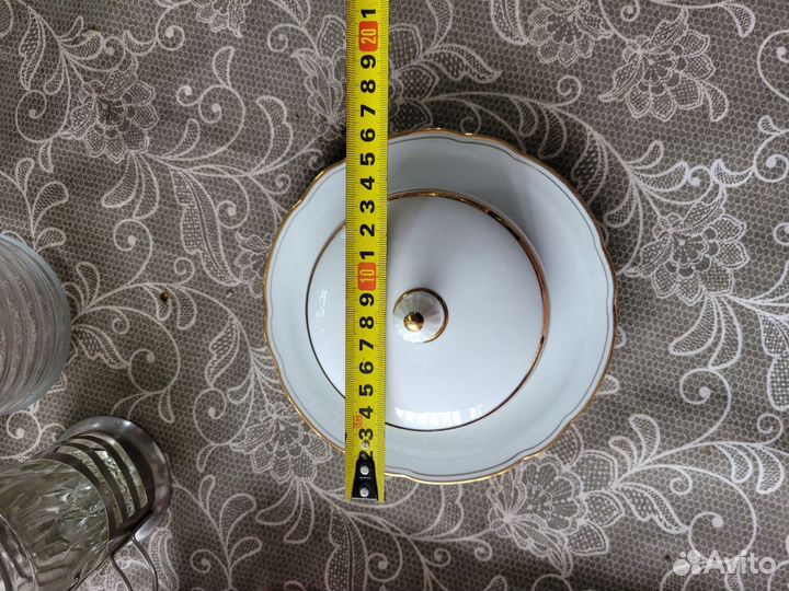 Масленки Бавария и Урал, 40-60гг,фарфор