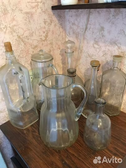 Графины штофы кувшин - стекло