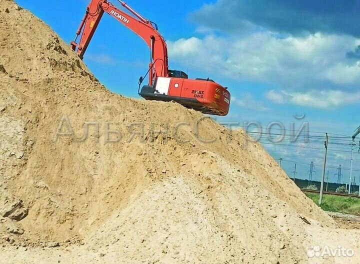 Песок речной с доставкой от 1 м3