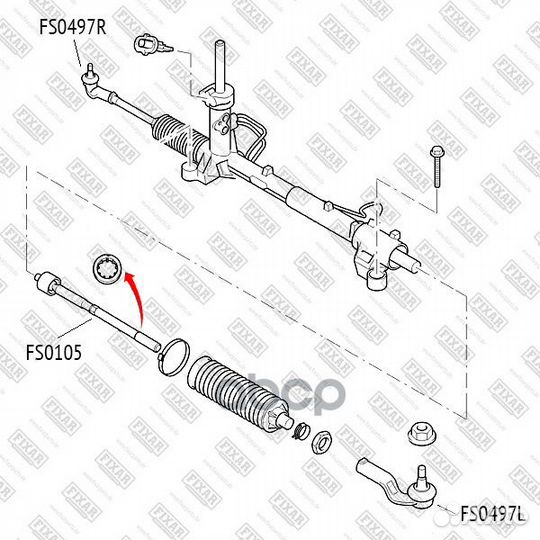 Тяга рулевая FS0105 fixar