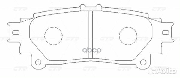 Колодки тормозные RX350,RX450 '08- R CKT-72 GK1