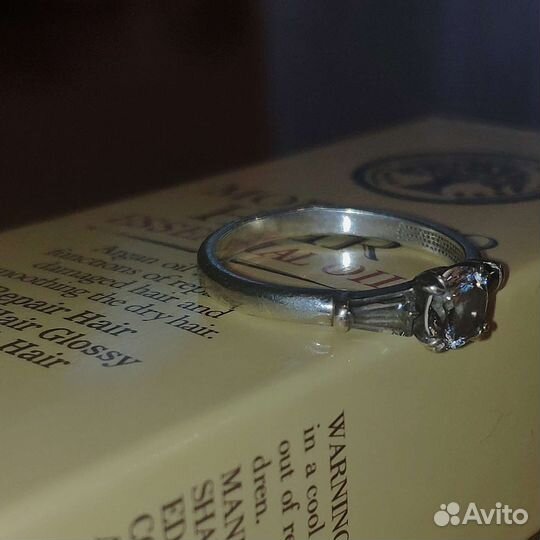 Кольцо серебро
