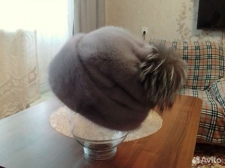 Шапка норковая женская