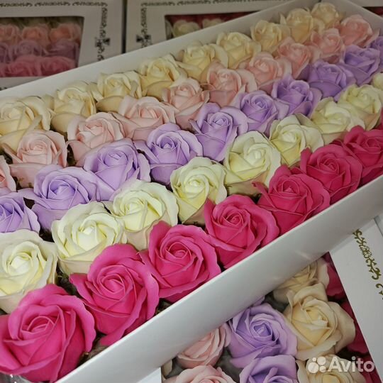 Мыльные розы 50 шт
