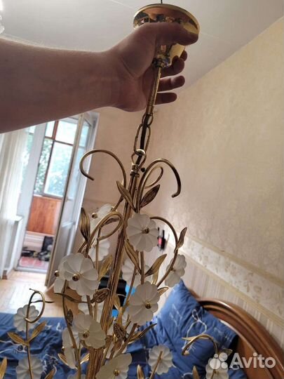 Люстра потолочная италия бу