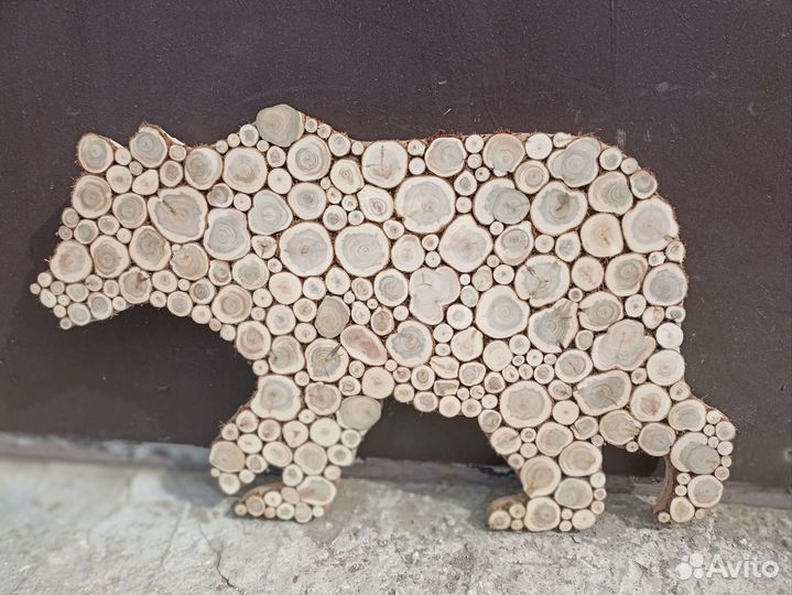 Панно из можжевельника, фигуры из можжевельника