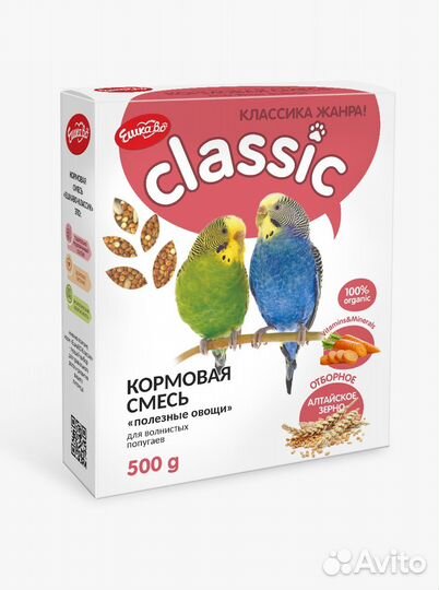 Корм Ешкаво для попугаев