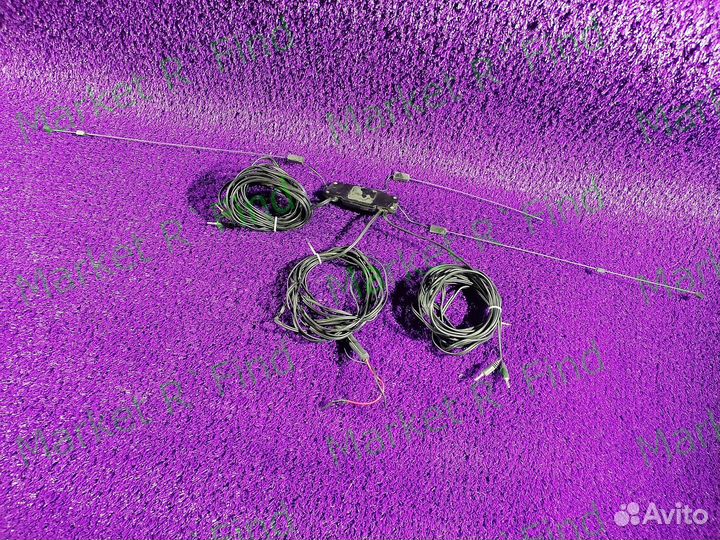 Антенна активная паук на стекло радио + TV Hyundai