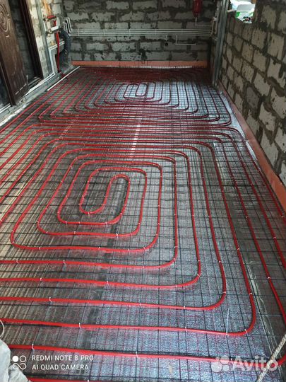 Монтаж теплый пол