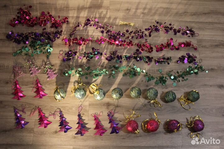 Новогодние украшения/шары/гирлянды/игрушки