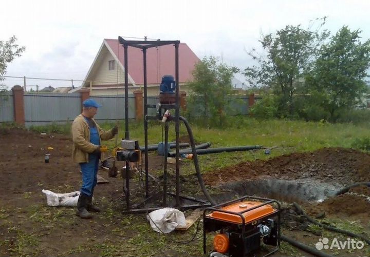 Бурение скважин малогабаритной установкой