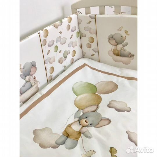 Комплект для кроватки 6пр Шарики Lappetti 6096/10