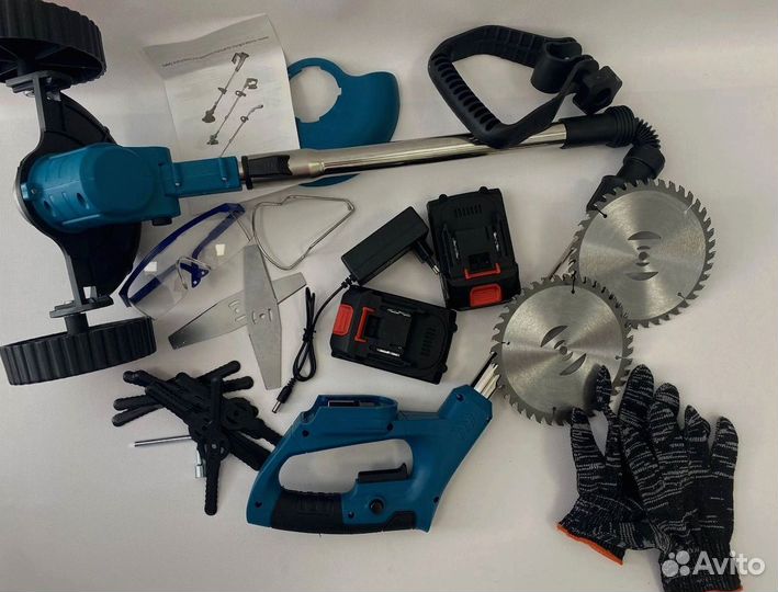 Триммер садовый аккумуляторный складной