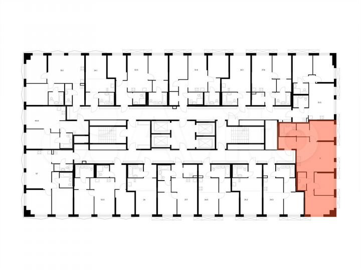 3-к. квартира, 71,2 м², 31/31 эт.