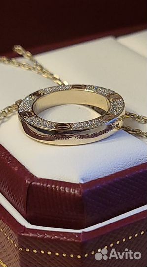 Золотое колье cartier love в наличии