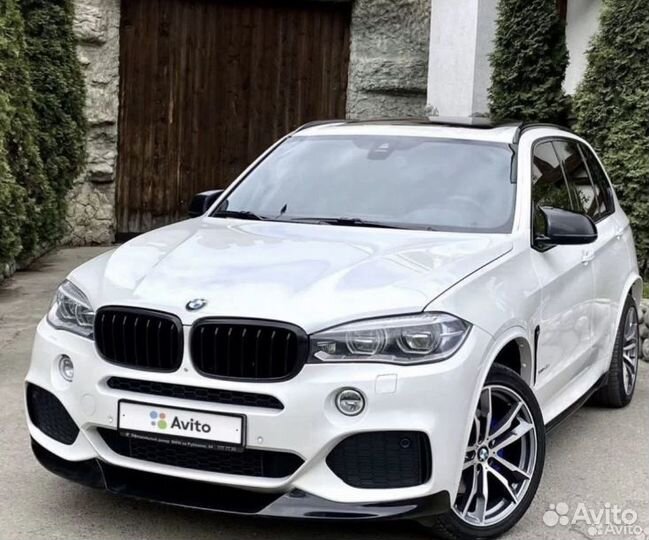 Сет BMW F15 X5 обвес, глянец, диф сплиттер лезвия