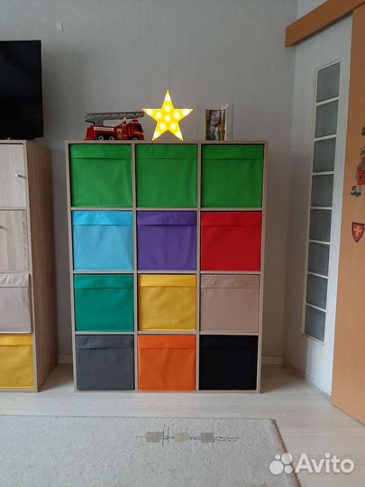 Стеллаж IKEA аналог 12(3х4) секций Дуб Электр