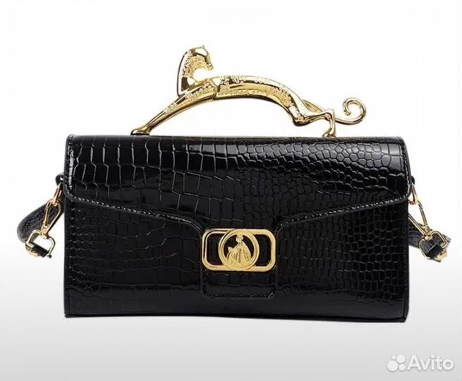 Клатч сумка с кошкой, пантера