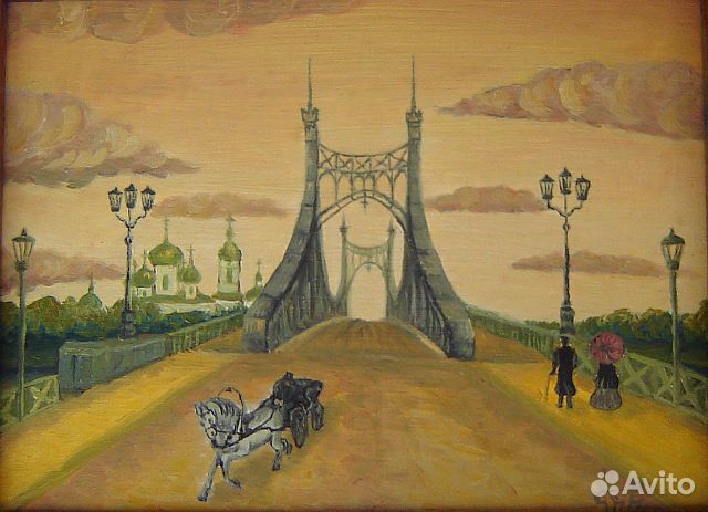 Виды твери холст, масло. Картины для дома и офиса