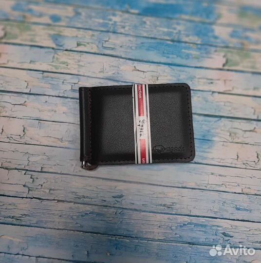 Зажим, натуральная кожа