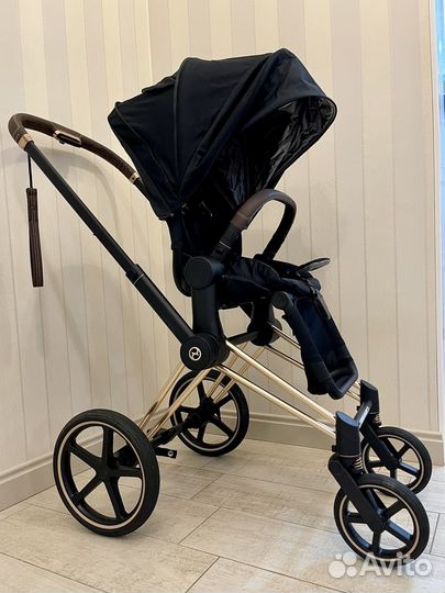 Коляска Cybex priam Rose gold Black
