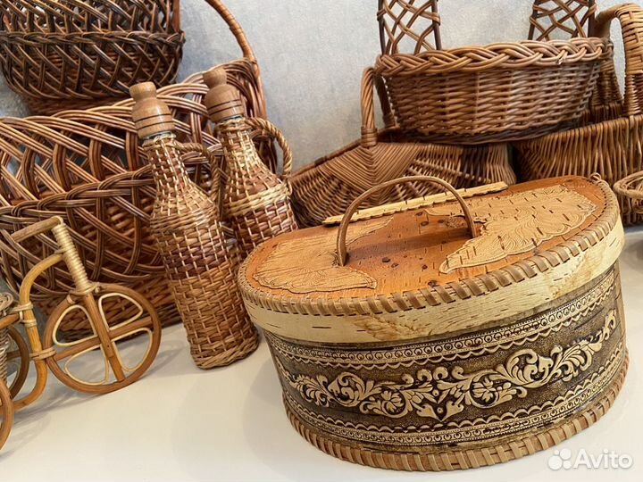 Корзина плетёная