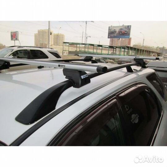 Багажник на рейлинги Renault Duster с замком