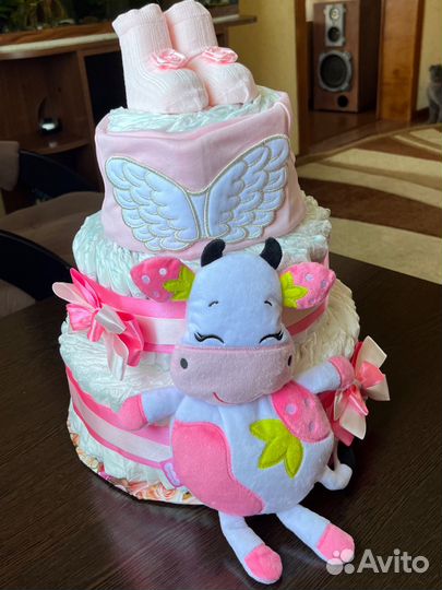 Торт из подгузников памперсов