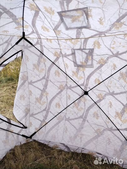 Палатка зимняя куб трёхслойная