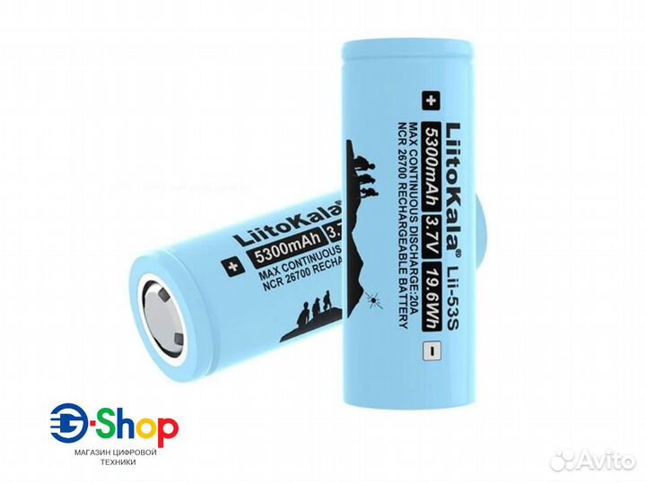 Аккумулятор Li-Ion Liitokala 26700 Lii-53S 20А 3.7