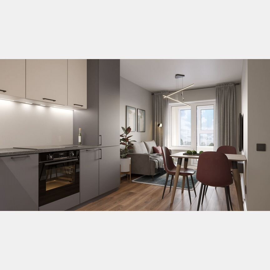 1-к. квартира, 34,5 м², 9/9 эт.