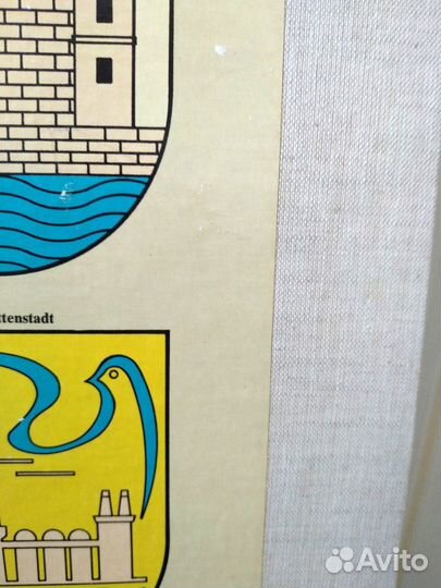 Герб Франкфурта, Германия, винтаж