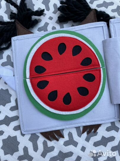 Развивающая книга из фетра